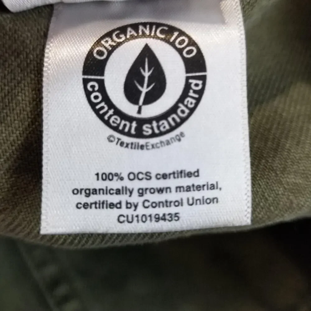 Everlane Jacket Mens Large Green Organic Cotton Denim Chore Utility Workwear